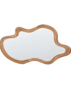 Lustro ścienne DREVANT 89 cm 52 cm Drewno sosnowe Naturalny