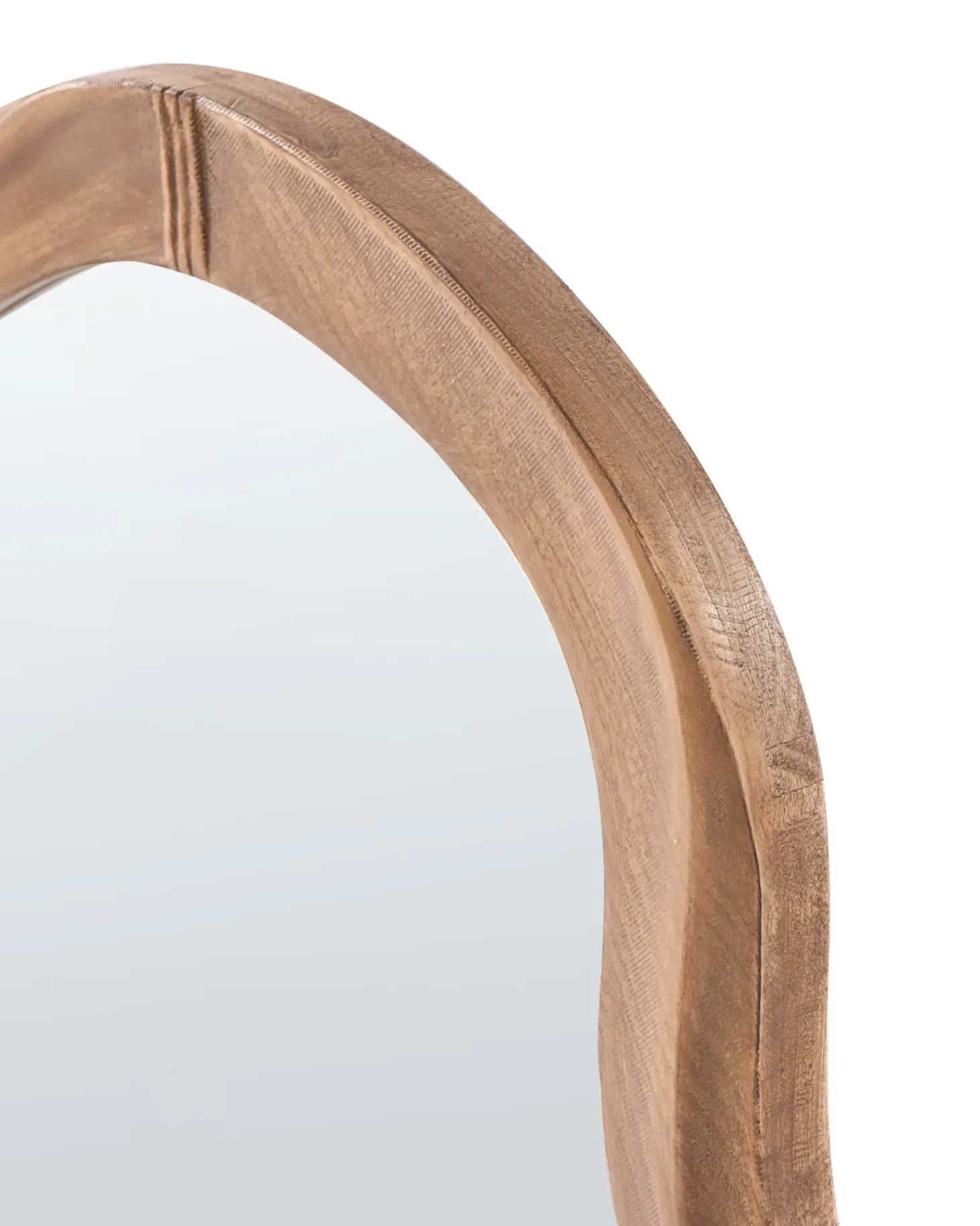 Lustro ścienne DREVANT 89 cm 52 cm Drewno sosnowe Naturalny