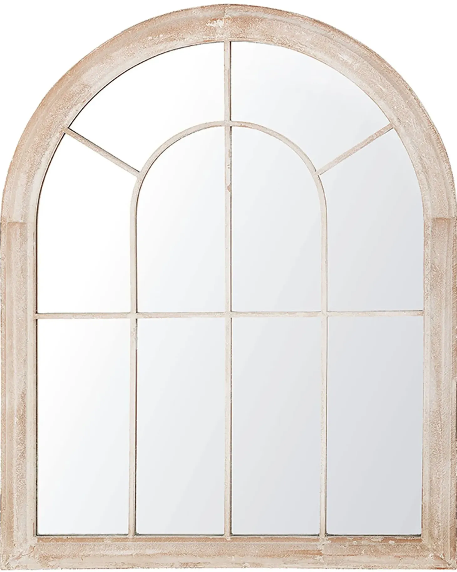 Lustro ścienne EMBRY 69 cm 88 cm Metal Beżowy