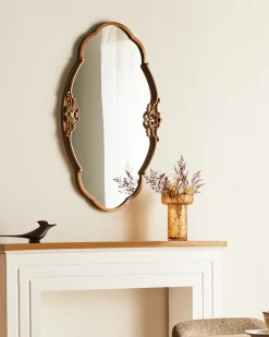 Lustro ścienne EPANNES 49 cm 84 cm Złoty
