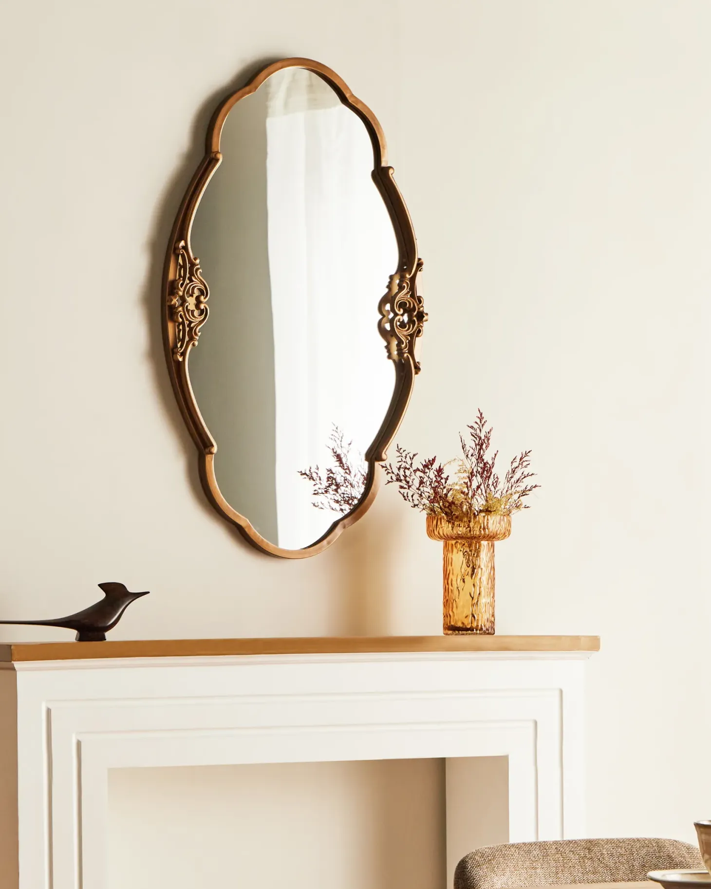 Lustro ścienne EPANNES 49 cm 84 cm Złoty