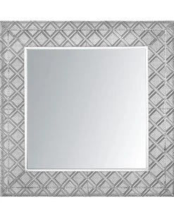 Lustro ścienne EVETTES 80 cm 80 cm Metal Srebrny