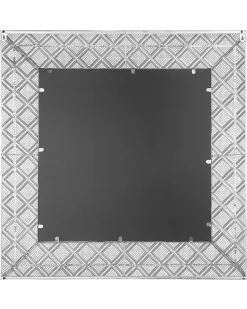 Lustro ścienne EVETTES 80 cm 80 cm Metal Srebrny