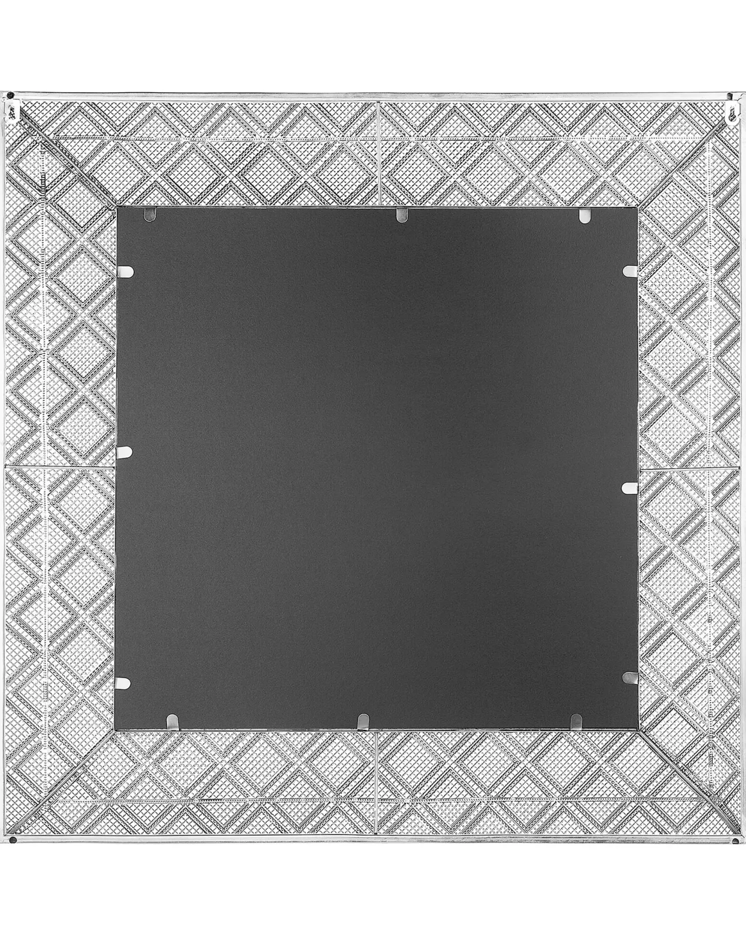 Lustro ścienne EVETTES 80 cm 80 cm Metal Srebrny