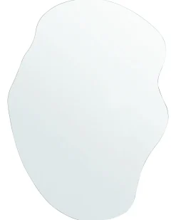 Lustro ścienne FALAISE 50 cm 70 cm Srebrny
