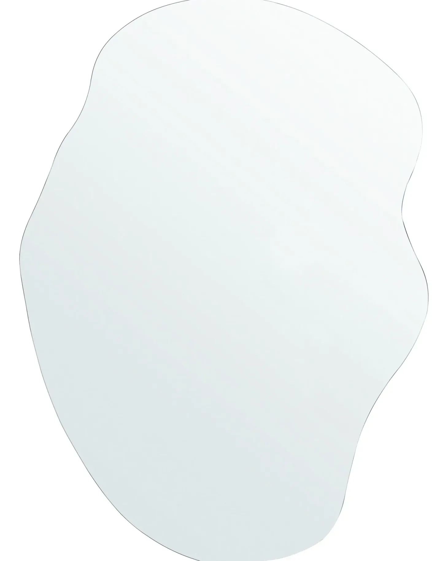 Lustro ścienne FALAISE 50 cm 70 cm Srebrny