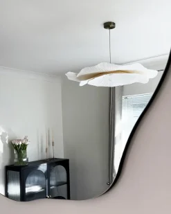Lustro ścienne FALAISE 50 cm 70 cm Srebrny