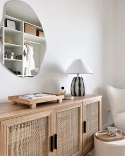 Lustro ścienne FALAISE 50 cm 70 cm Srebrny