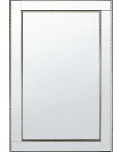 Lustro ścienne FENIOUX 60 cm 90 cm Srebrny