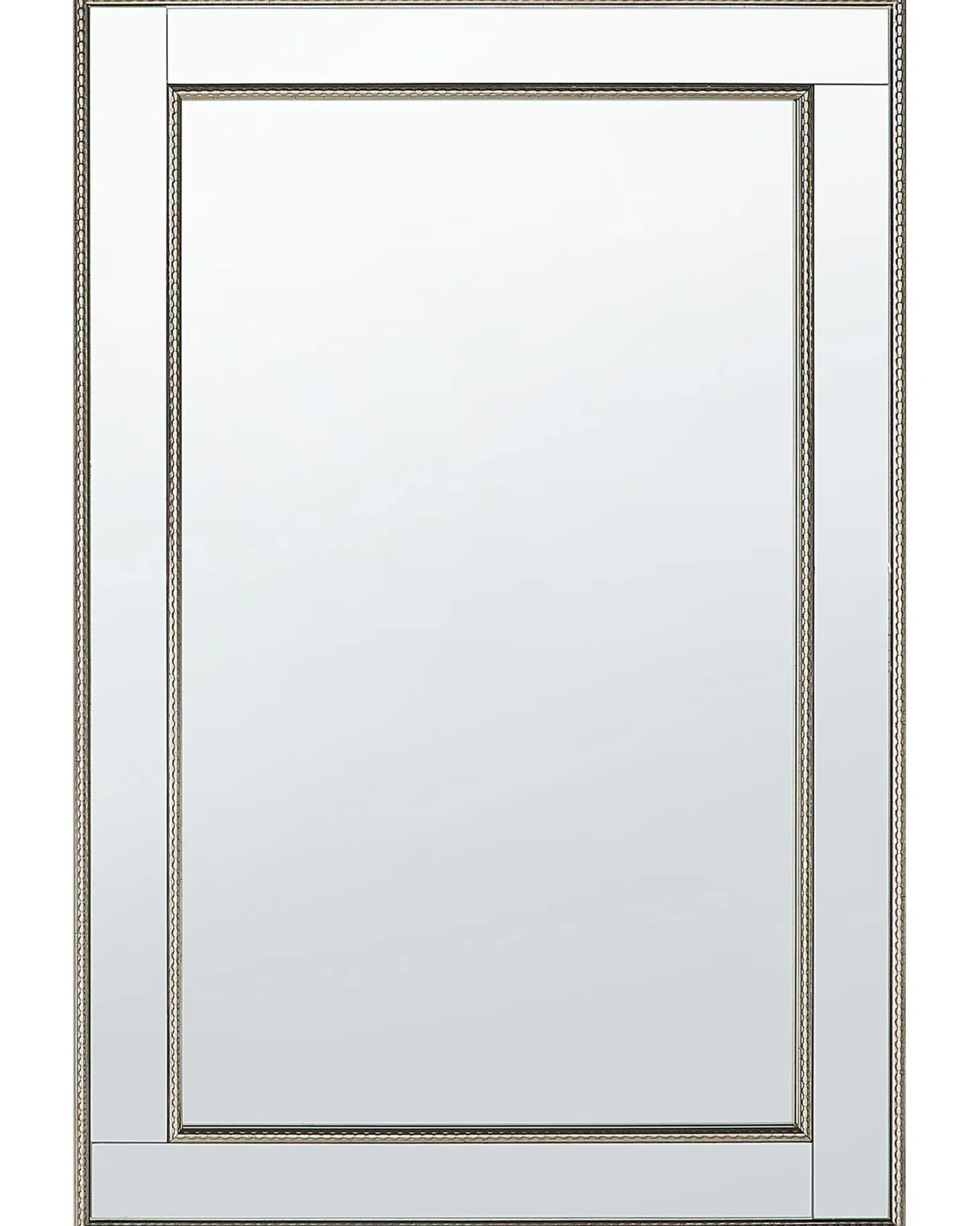 Lustro ścienne FENIOUX 60 cm 90 cm Srebrny