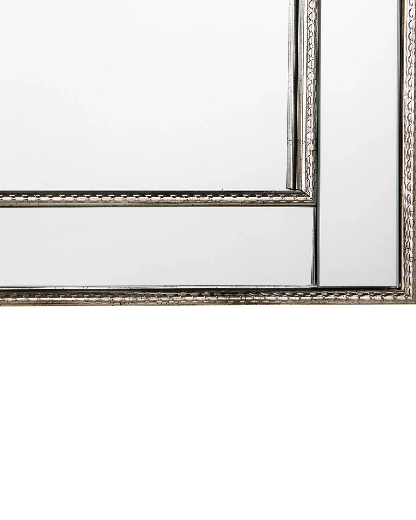 Lustro ścienne FENIOUX 60 cm 90 cm Srebrny