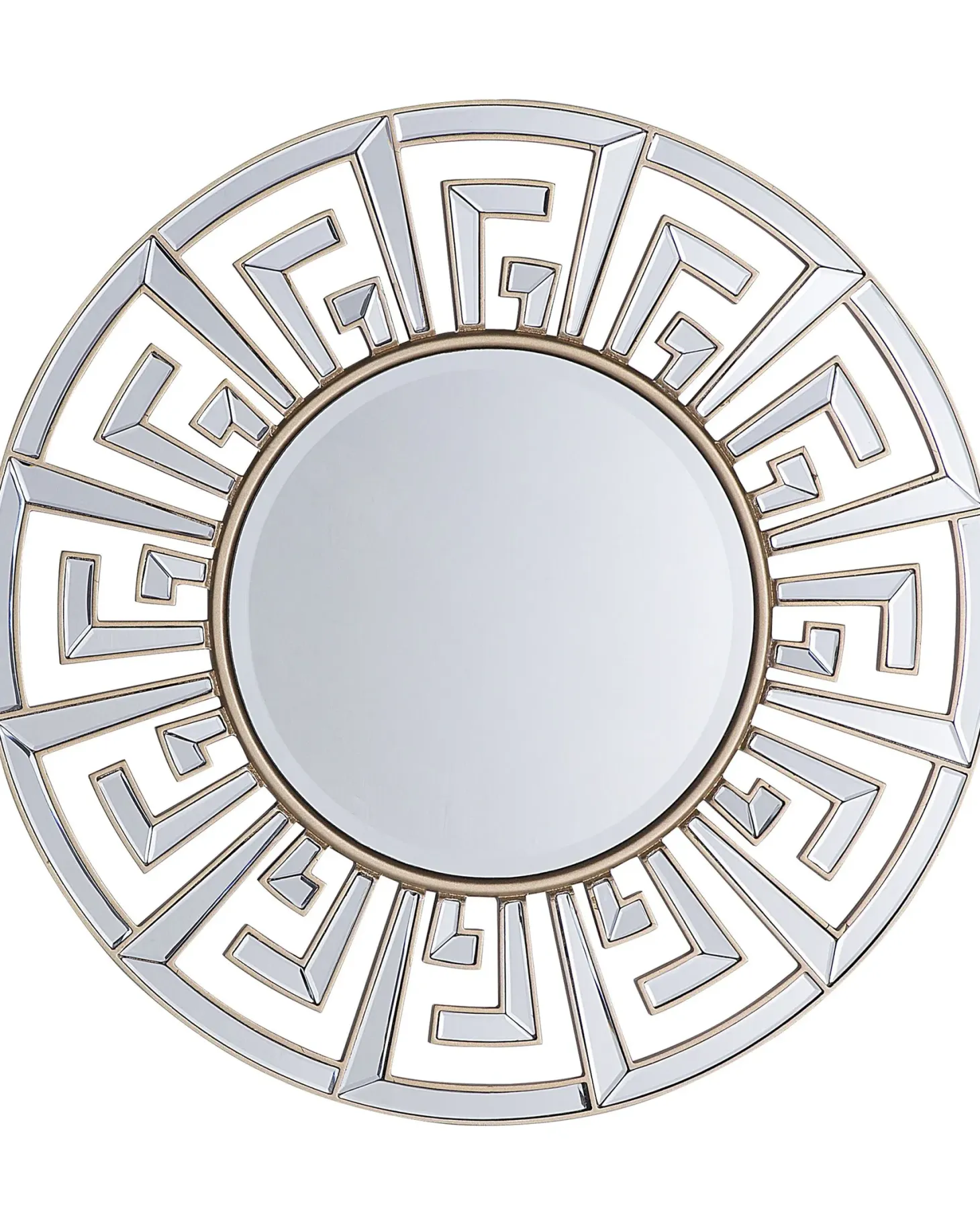 Lustro ścienne FLERS 70 cm 70 cm Metal Złoty