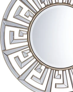 Lustro ścienne FLERS 70 cm 70 cm Metal Złoty