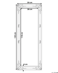 Lustro ścienne FOUGERES 50 cm 130 cm Czarny