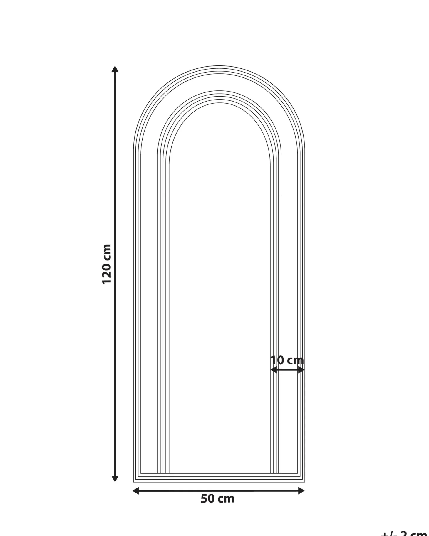 Lustro ścienne FRANEY 50 cm 120 cm Rattan Naturalny