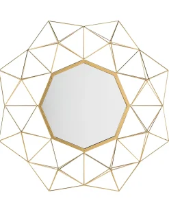 Lustro ścienne GAILLAC 80 cm 80 cm Metal Złoty