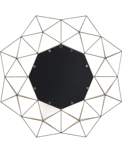 Lustro ścienne GAILLAC 80 cm 80 cm Metal Złoty