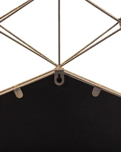 Lustro ścienne GAILLAC 80 cm 80 cm Metal Złoty