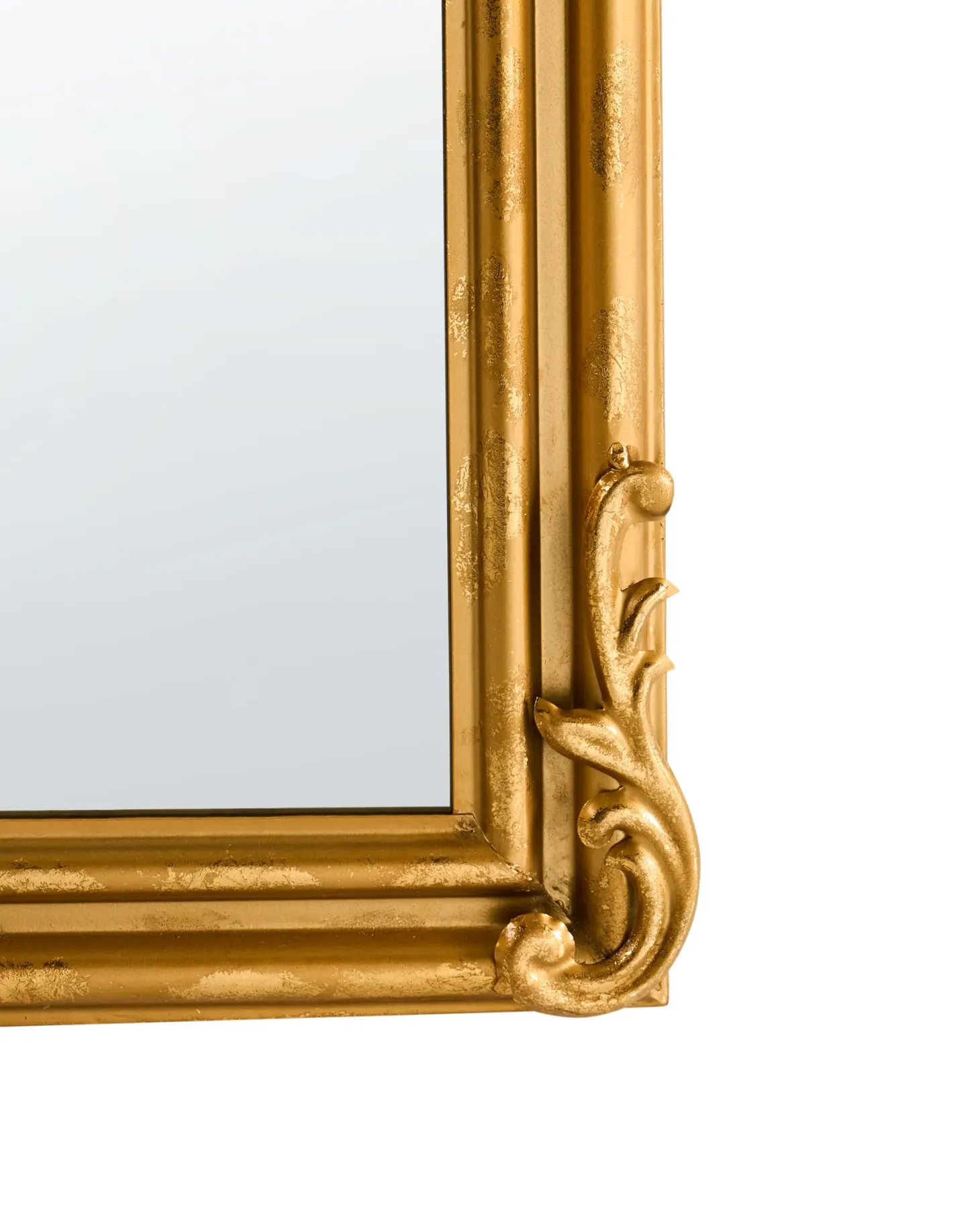 Lustro ścienne GORGES 55 cm 96 cm Metal Złoty