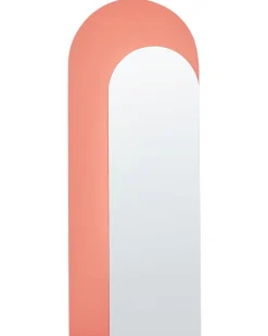 Lustro ścienne GROISES 55 cm 140 cm Pomarańczowy