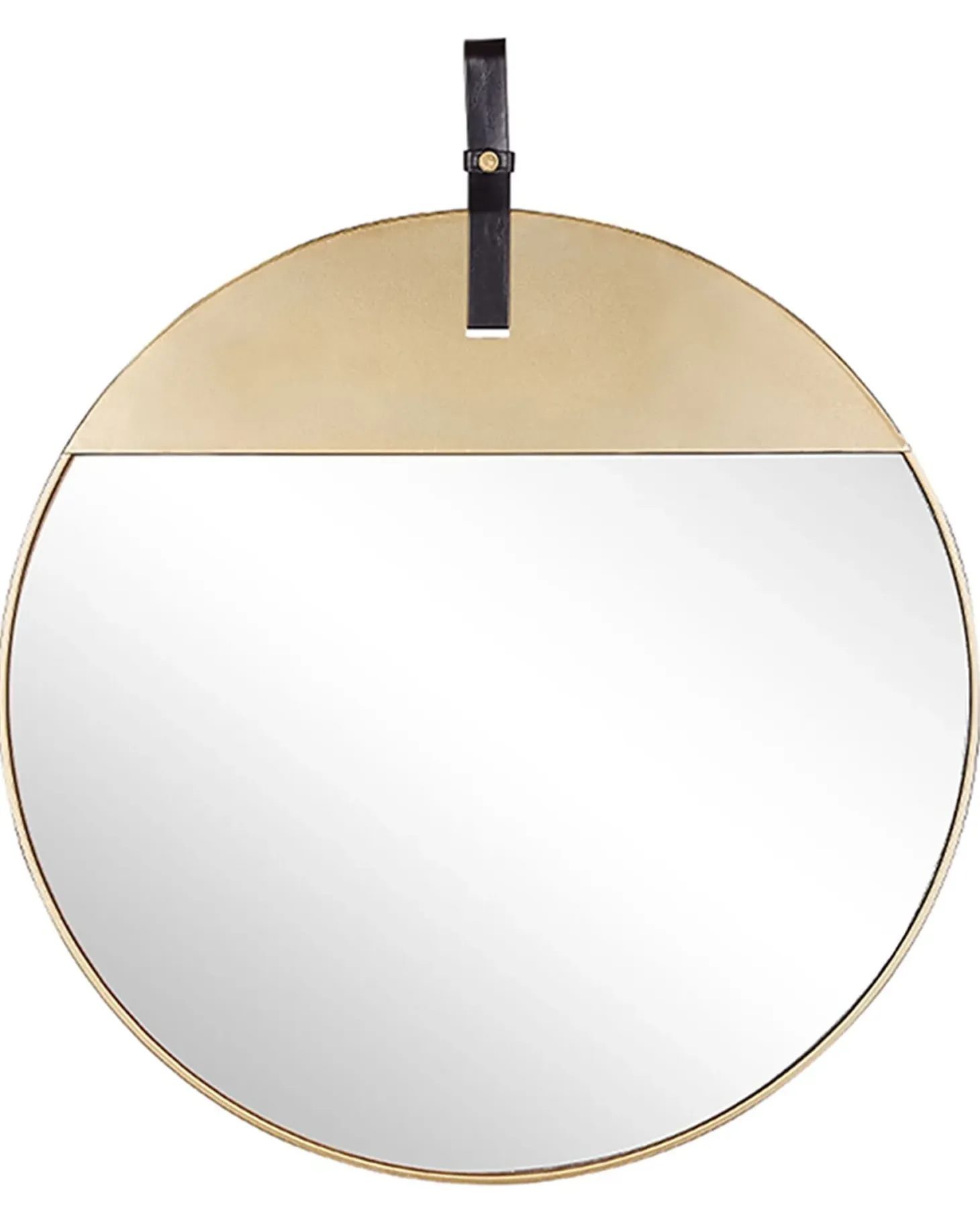 Lustro ścienne GURS 60 cm 60 cm Metal Złoty