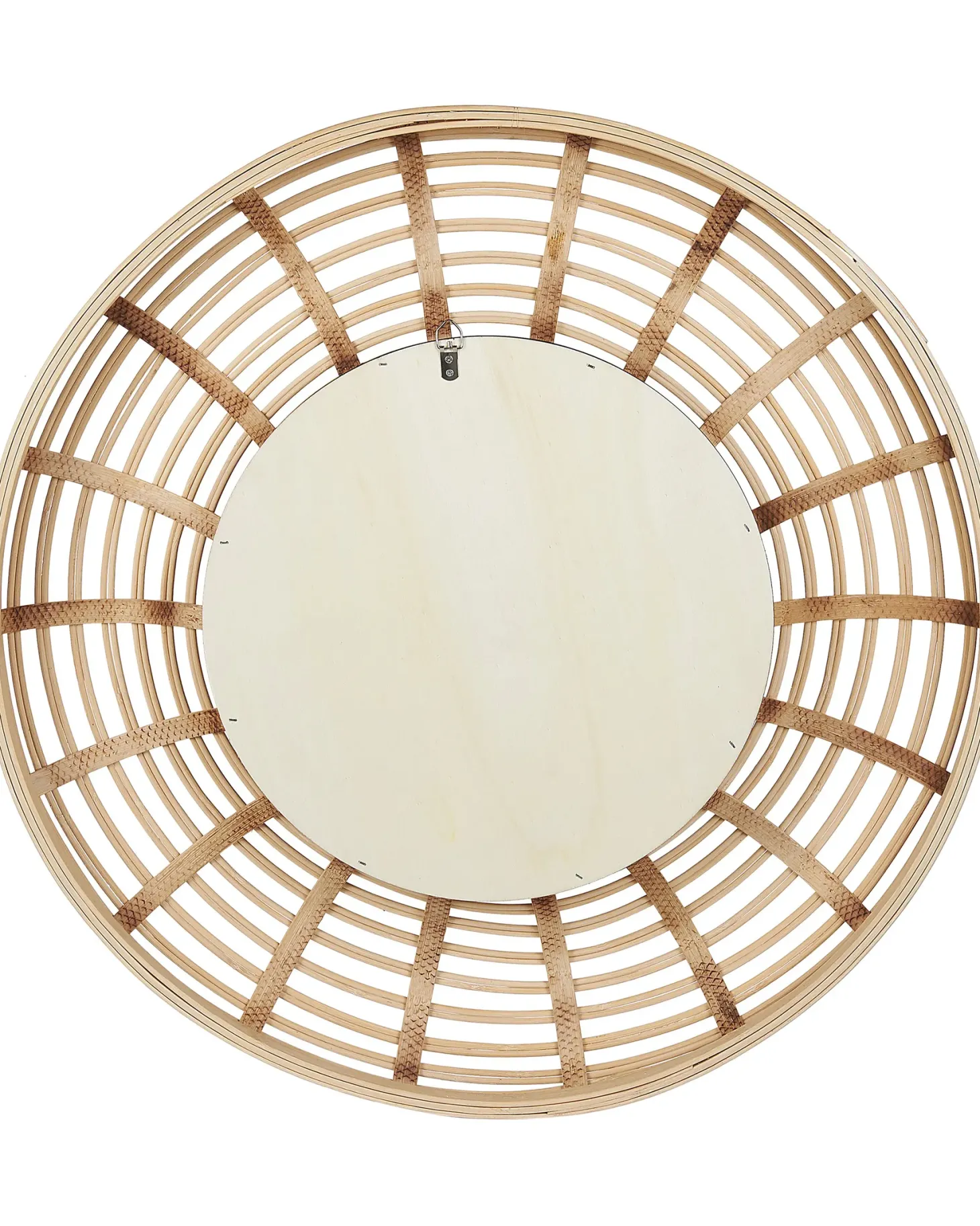 Lustro ścienne HANUA 60 cm 60 cm Bambus Naturalny