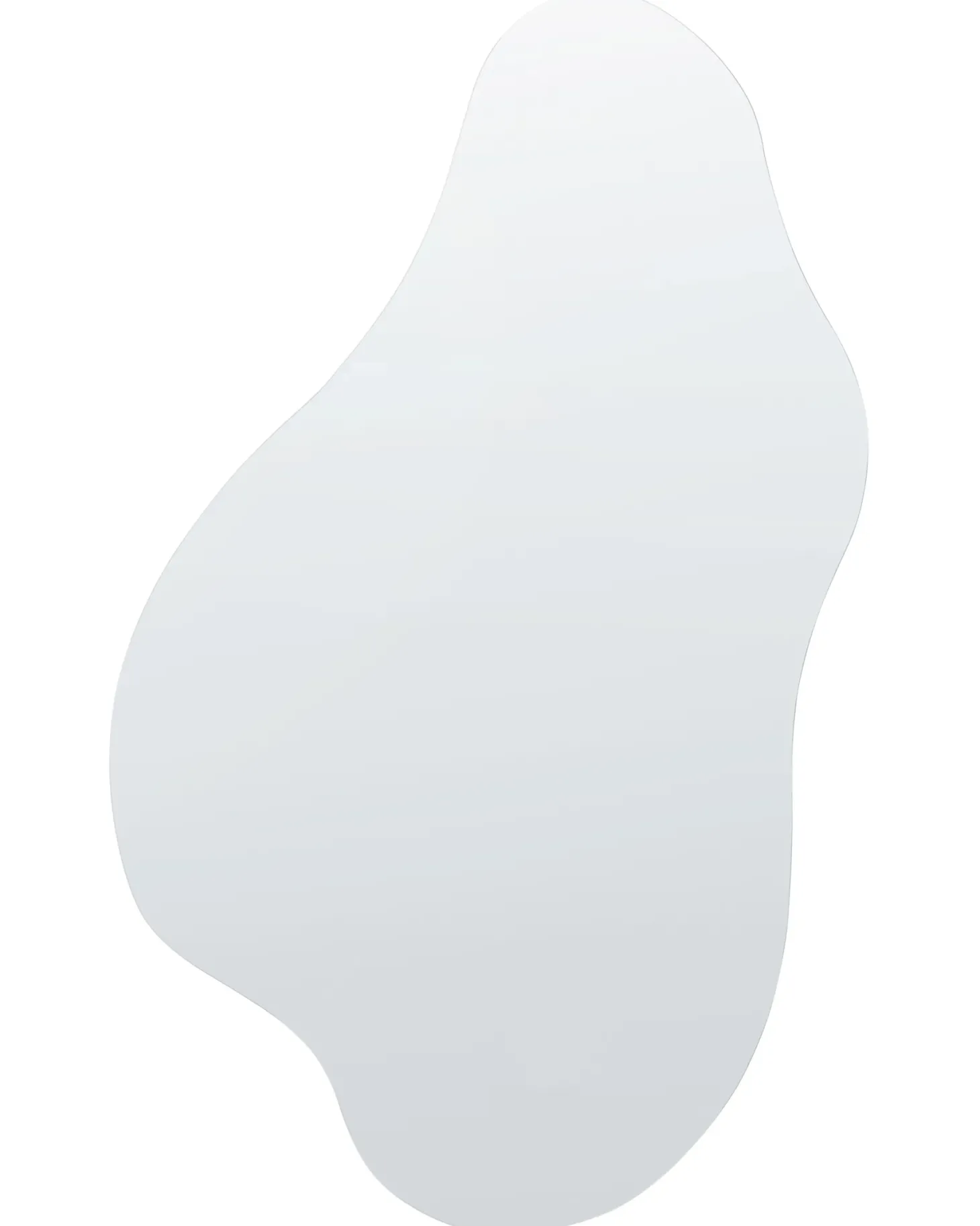 Lustro ścienne HERRY 46 cm 76 cm Srebrny