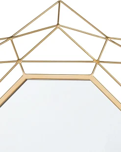 Lustro ścienne HILLION 60 cm 60 cm Metal Złoty