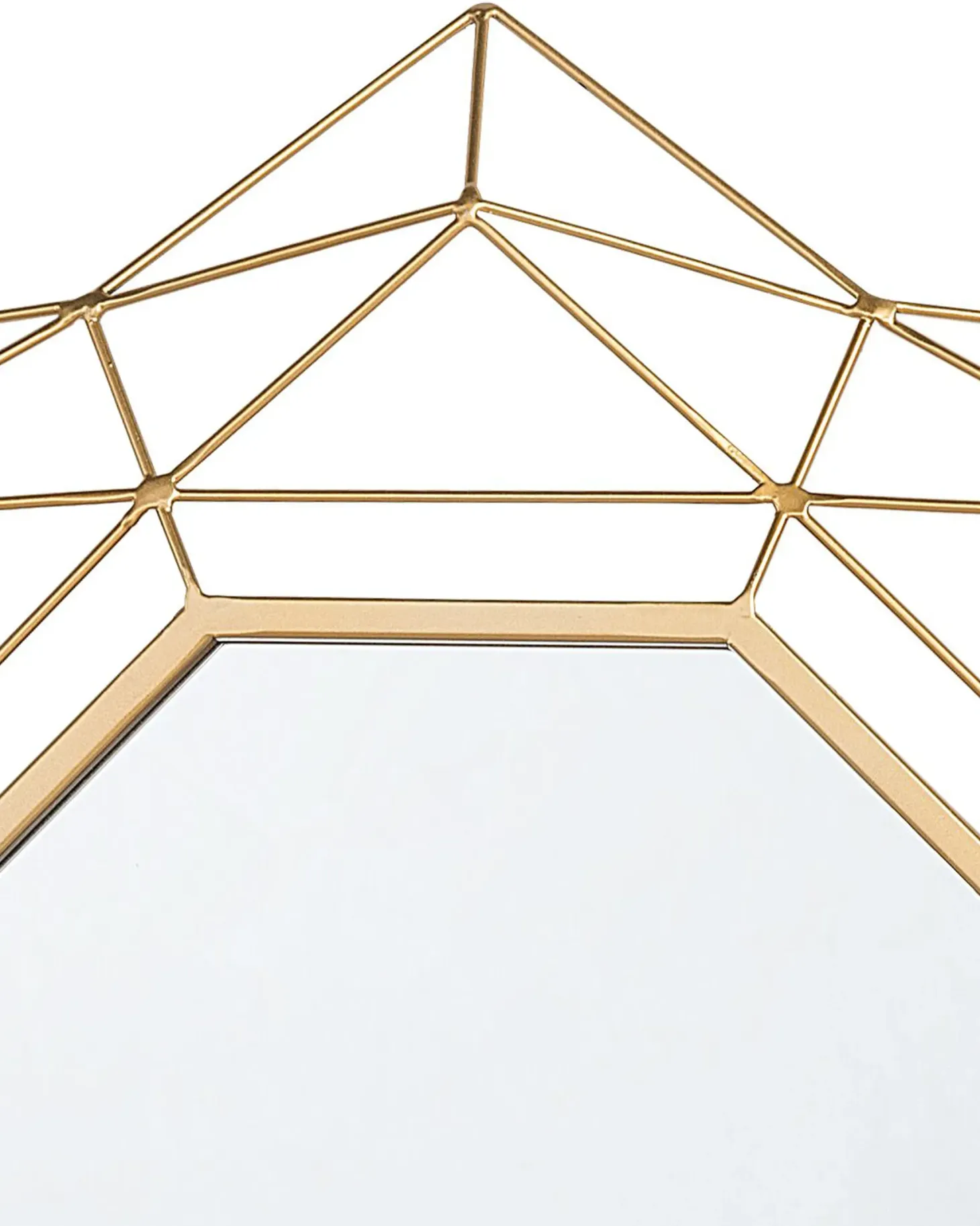 Lustro ścienne HILLION 60 cm 60 cm Metal Złoty