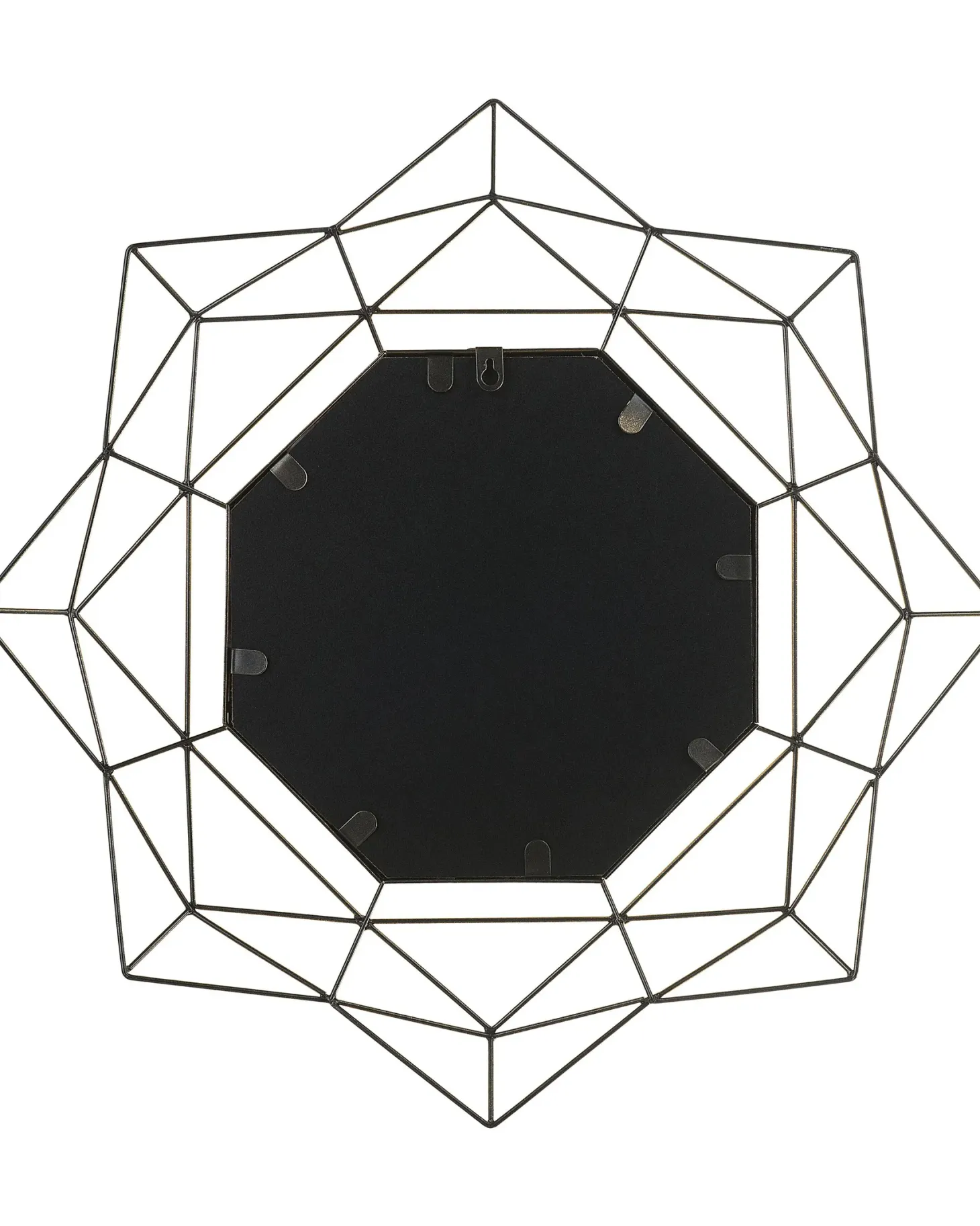 Lustro ścienne HILLION 60 cm 60 cm Metal Złoty