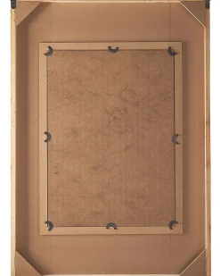 Lustro ścienne HIZOTE 63 cm 90 cm Drewno jodłowe Brązowy