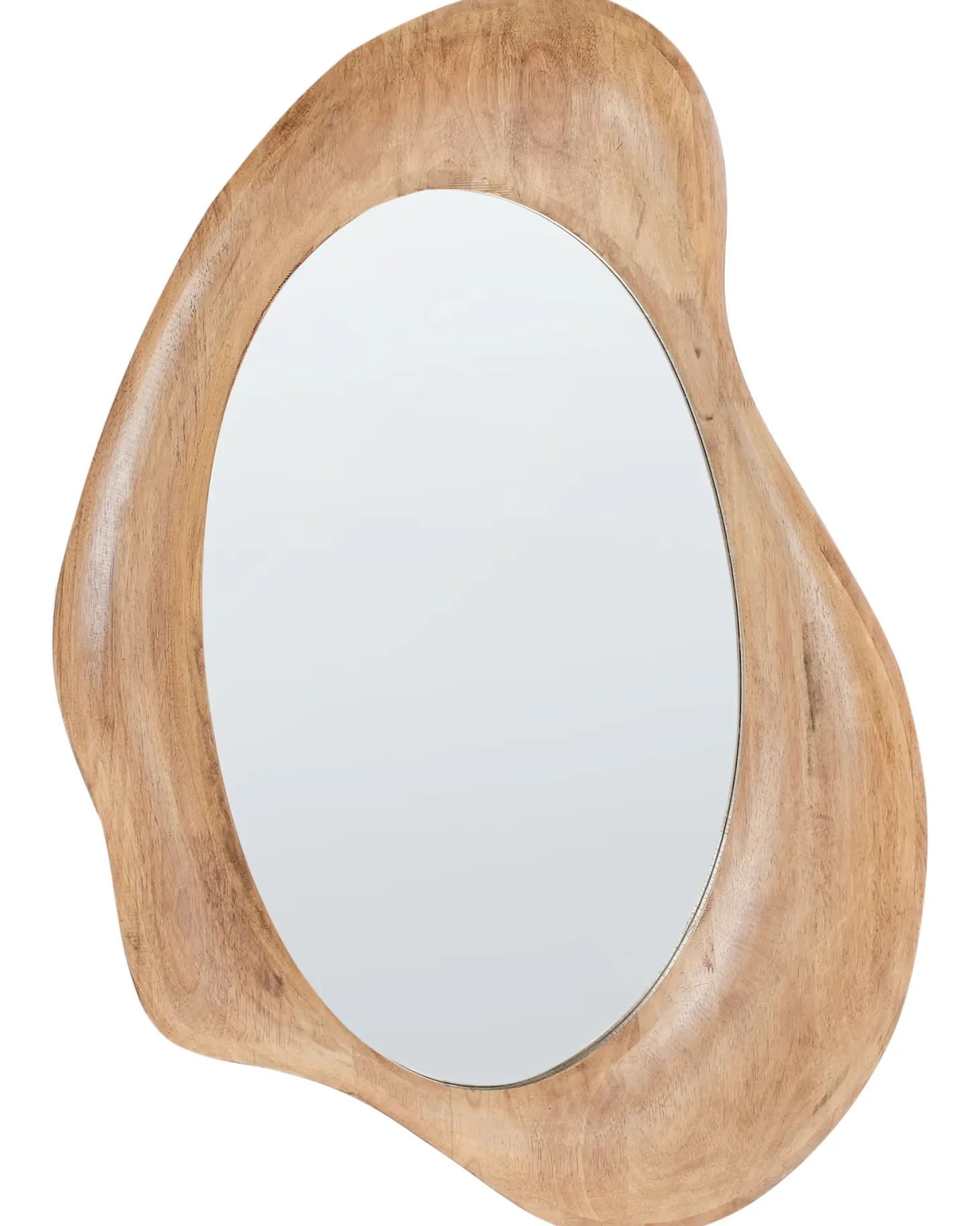 Lustro ścienne HOURTIN 68 cm 100 cm Drewno Brązowy