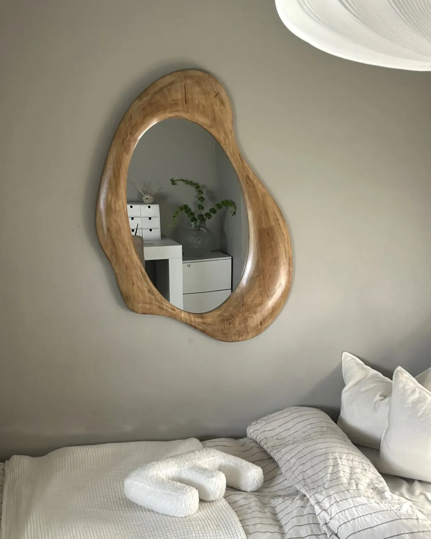 Lustro ścienne HOURTIN 68 cm 100 cm Drewno Brązowy