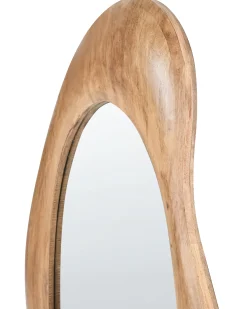 Lustro ścienne HOURTIN 68 cm 100 cm Drewno Brązowy