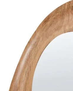 Lustro ścienne HOURTIN 68 cm 100 cm Drewno Brązowy