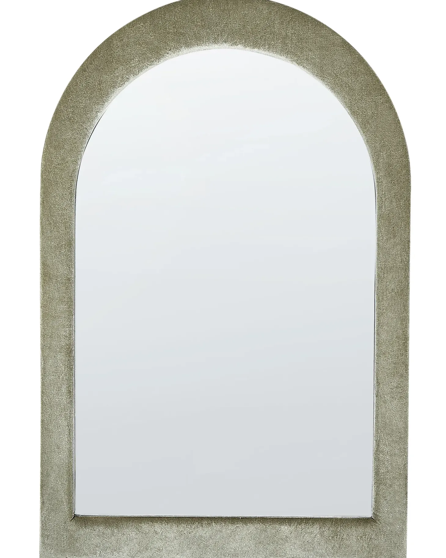 Lustro ścienne HURIEL 60 cm 90 cm Welur Oliwkowy