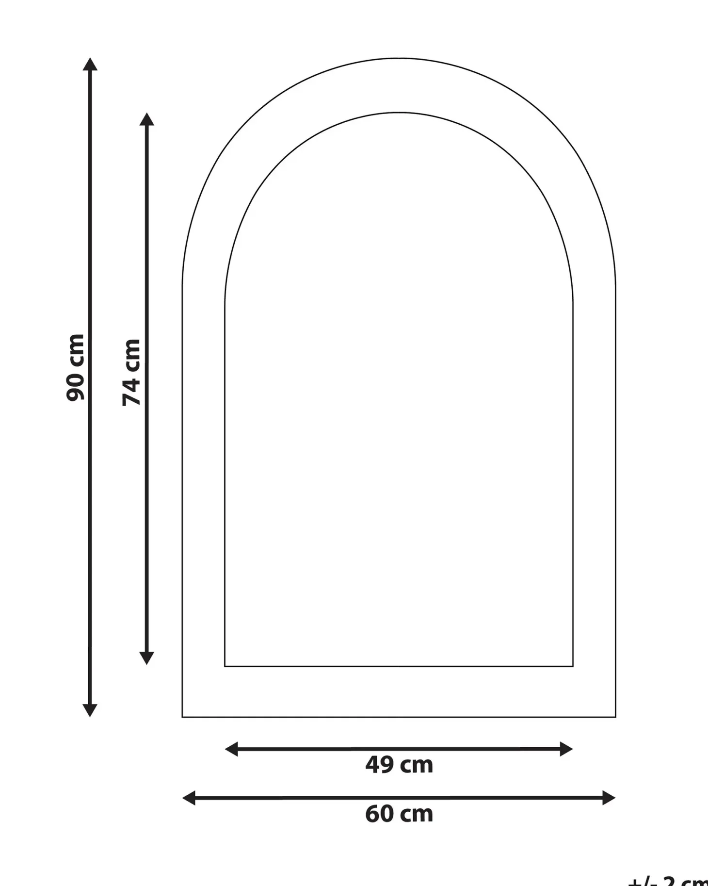 Lustro ścienne HURIEL 60 cm 90 cm Welur Oliwkowy
