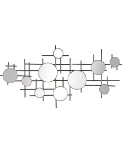 Lustro ścienne IBOS 113 cm 55 cm Metal Czarny
