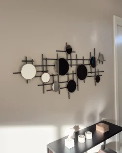 Lustro ścienne IBOS 113 cm 55 cm Metal Czarny