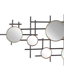 Lustro ścienne IBOS 113 cm 55 cm Metal Czarny