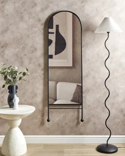 Lustro ścienne JARNAGES 45 cm 145 cm Metal Czarny