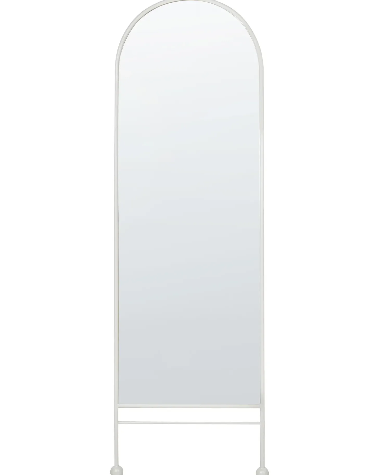 Lustro ścienne JARNAGES 45 cm 145 cm Metal Biały