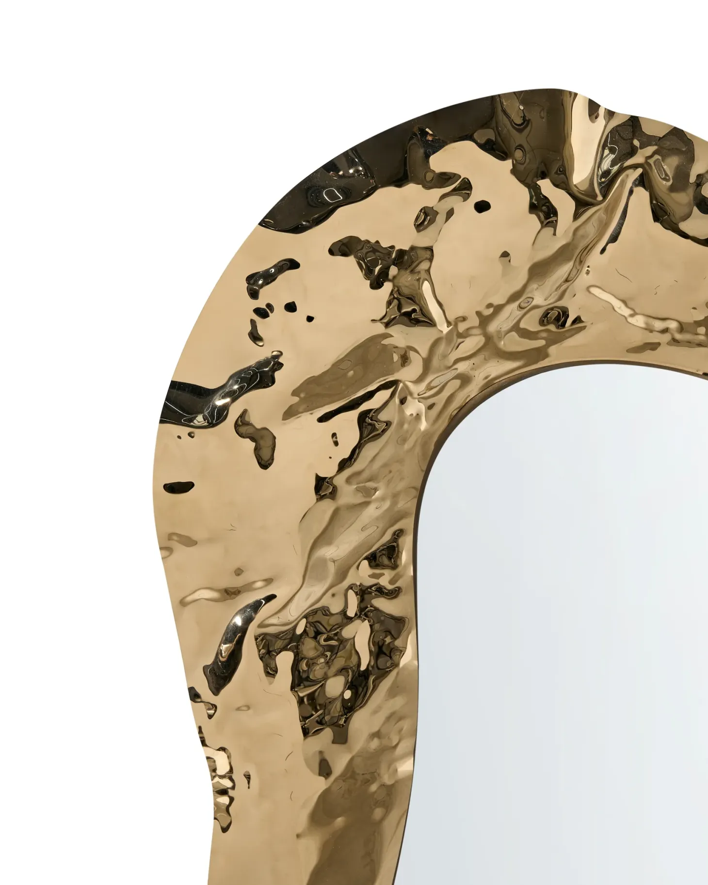 Lustro ścienne JOSSIGNY 52 cm 79 cm Złoty