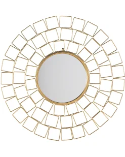 Lustro ścienne LABRIT 90 cm 90 cm Metal Złoty