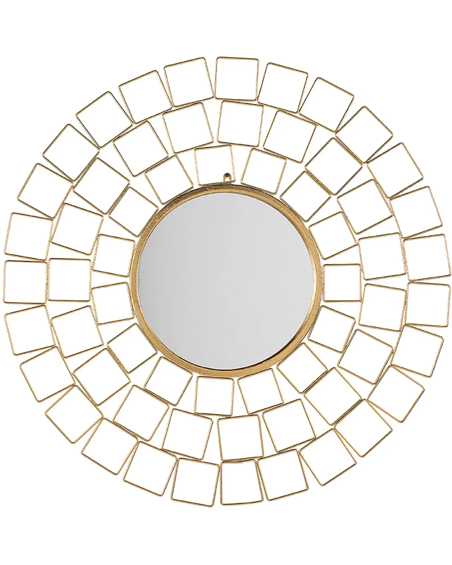 Lustro ścienne LABRIT 90 cm 90 cm Metal Złoty