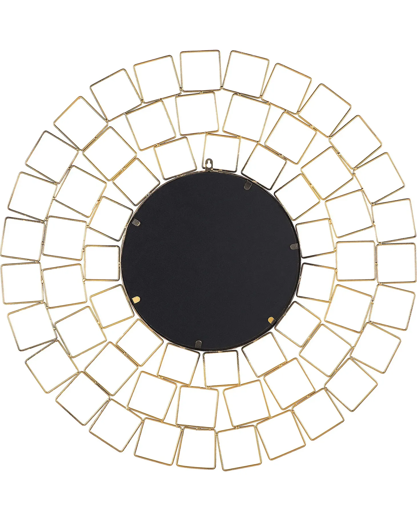 Lustro ścienne LABRIT 90 cm 90 cm Metal Złoty