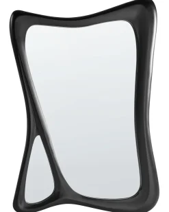 Lustro ścienne LANESTER 70 cm 100 cm Czarny