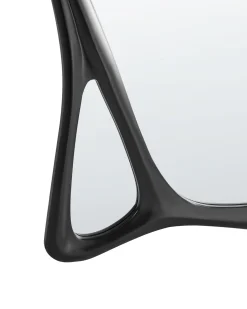 Lustro ścienne LANESTER 70 cm 100 cm Czarny
