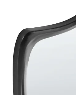 Lustro ścienne LANESTER 70 cm 100 cm Czarny