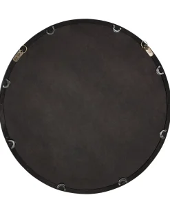 Lustro ścienne LANGON 60 cm 60 cm Drewno sosnowe Ciemnobrązowy
